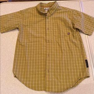 Youth Columbia short sleeve button up - size Small